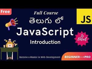 JavaScript Introduction || Telugu JavaScript Tutorials