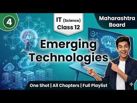 4 Emerging Technologies IOT, Cloud computing, AI, 5G Ch 4 IT Science Class 12 Maharashtra Board
