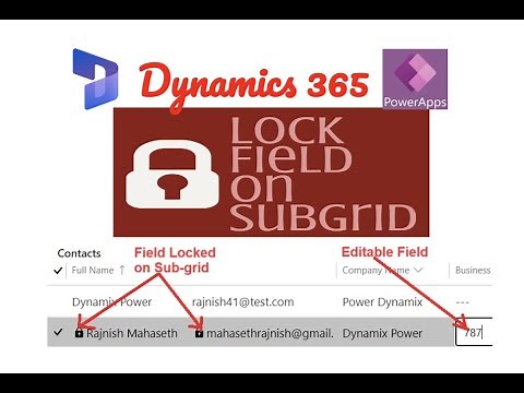 Lock Fields in Editable Sub-grid Using JavaScript in Power App | Dynamics 365