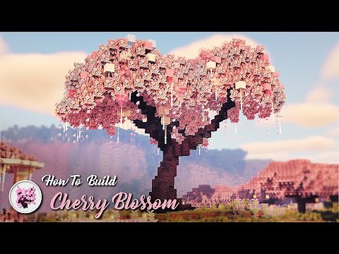 How to Build a Stunning Large Cherry Blossom Tree in Minecraft