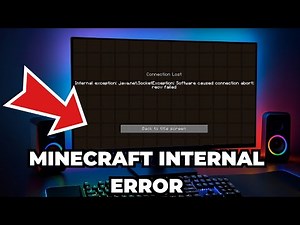 How to Fix Minecraft "Internal Exception Java.net.socketexception..." (Easy Method)