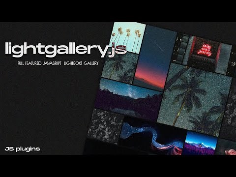 Create A Responsive Lightbox gallery Using HTML CSS & JAVASCRIPT | LightGallery.js Tutorial