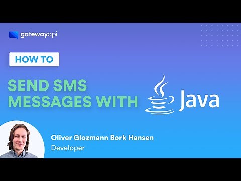 How to send SMS messages with Java through - GatewayAPI