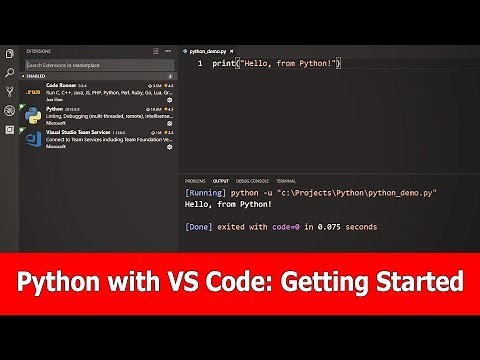 Python with VSCode Tutorial : Getting Started