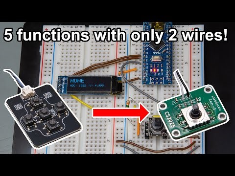 A genius way of handling multiple buttons with a single signal wire