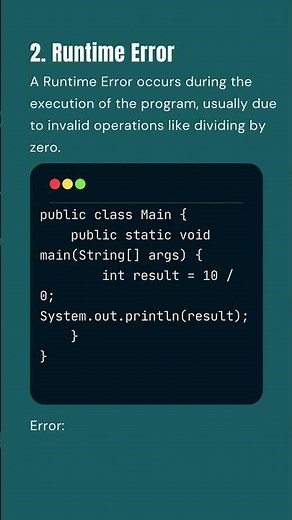 Types of Exceptions in Java: Syntax Error, Runtime Error, Logical Error | Java Programming
