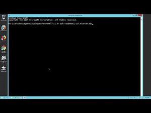 ssh from powershell