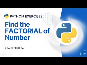 Python Exercise for Beginners #27 | For loop example : Find Factorial of Number in Python