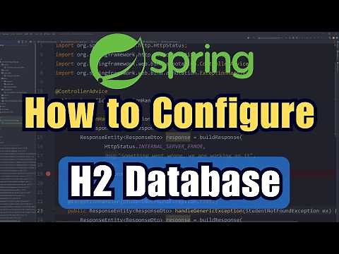 H2 Database Configuration in Spring Boot