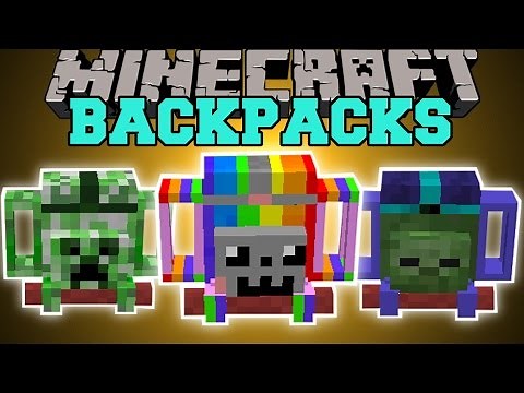 Minecraft: ADVENTURERS BACKPACKS MOD (AMAZING BACKPACKS WITH SPECIAL ABILITIES!) Mod Showcase