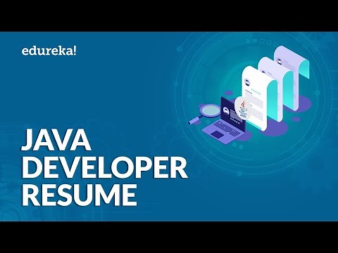 Java Developer Resume | Sample Resume of a Java Developer | Edureka