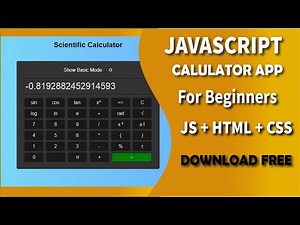 JavaScript Calculator| How to Create Scientific Calculator using JavaScript HTML| JavaScript Project