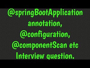 Spring Boot Tutorial In Hindi | @SpringBootApplication annotation | @Configuration | #05
