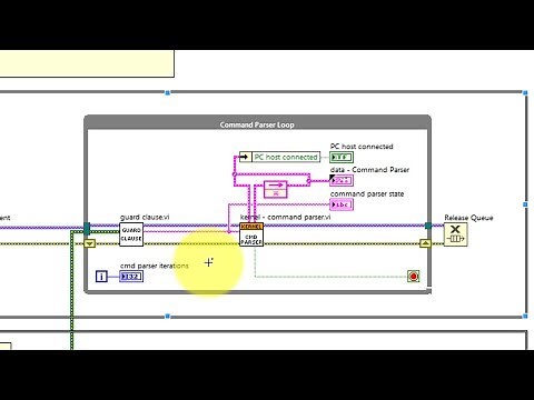 LabVIEW code: Queued state machine (walk-through)