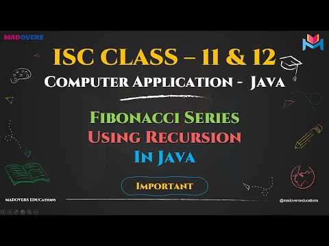 Fibonacci Series Using Recursion in Java | Fibonacci | Step-by-Step Explanation 🚀