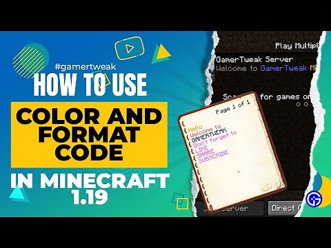 How To Use Minecraft Color & Format Codes