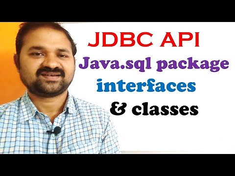 JDBC API || java.sql package interfaces and classes || Web Technologies || Advanced Java
