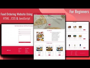 How to create a simple food ordering website using html and css | CodeBegins