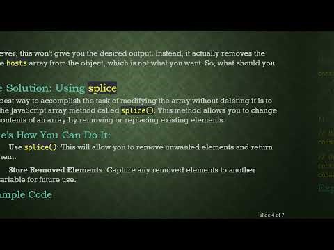 How to Modify Array Elements Within a JavaScript Object