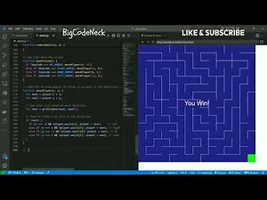 Build a Maze Game with Player Controls in p5.js - Maze Generation & Play Tutorial
