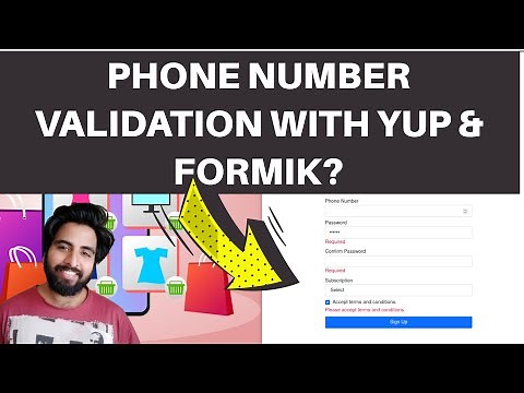 React Formik Tutorial Part-3 How to validate phone number with Yup in Formik Forms + ReactJS?