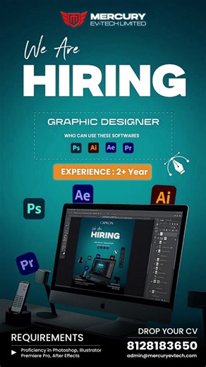 scroll.vadodara on Instagram: "We are looking for experienced and talented professionals to join our team. Open Positions: Web Developer Experience: Minimum 2+ Years Skills Required: • HTML, CSS, JavaScript • PHP / CodeIgniter / Laravel (Preferred) • API Integration • Website Optimization & Bug Fixing Graphic Designer Experience: Minimum 2+ Years Skills Required: • Social Media Creatives • Branding & Marketing Designs • Adobe Photoshop, Illustrator, Canva • Strong creative and visual sense"