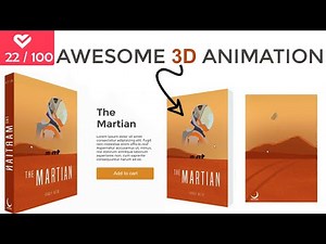 Creative 3D Book Animation With CSS & JavaScript | Project 22/100