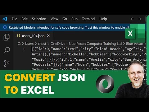 Convert JSON to Excel | Import JSON to Excel Table | Parse JSON to Excel Columns