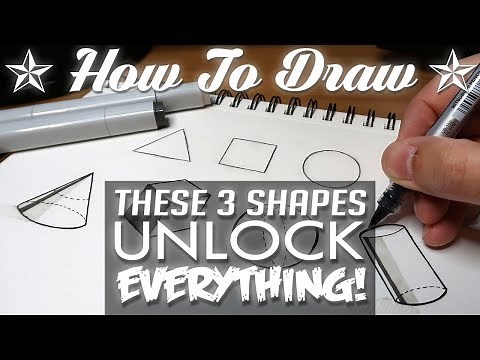 HOW TO DRAW - Basic Shapes UNLOCK EVERYTHING!