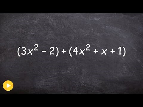 How do we add and subtract polynomials
