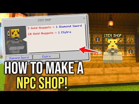 How to Make an NPC Shop Minecraft *Bedrock*