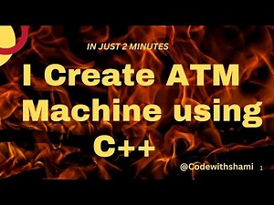 C++ project | Create ATM Machine in 2 minutes | Programming | C++ Program | Coding ❤️