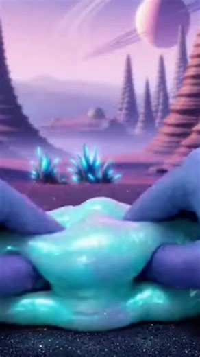 Satisfying alien slime video