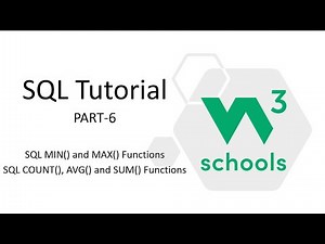 SQL MIN MAX COUNT SUM AVG (Aggregate Functions)