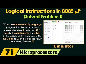 Logical Instructions in 8085 Microprocessor (Solved Problem 1)