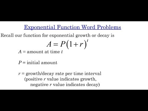 Exponential Function Word Problems