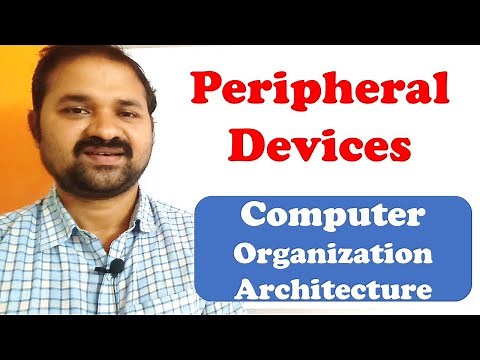 Peripheral Devices In Computer Organization Architecture || Input Output Organization