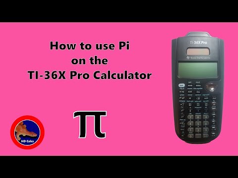 How to use Pi on the TI-36X Pro Calculator