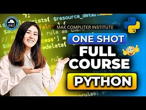 Python One Shot Full Course Learn Python from Scratch to Advanced Beginner Friendly