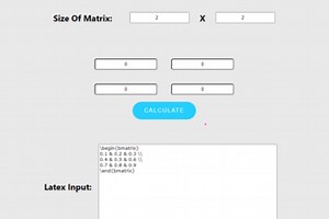 Ultimate Latex Matrix Solver