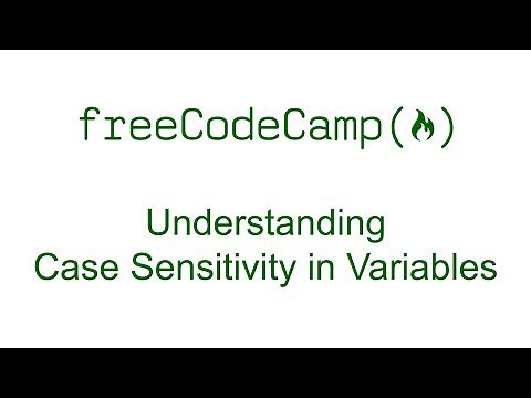 Understanding Case Sensitivity in Variables - Free Code Camp