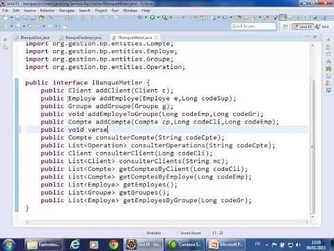 Mohamed Youssfi Projet Gestion des Comptes JPA Hibernate Spring Maven Eclipse Part1