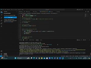 Installing a package in Microsoft Visual Studio Code