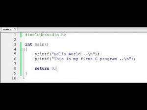 Structure of a basic C Program