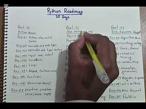 Python 30 Days Roadmap । Python । Dark Code