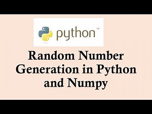 Python basic course | Random Number Generation in Python and NumPy