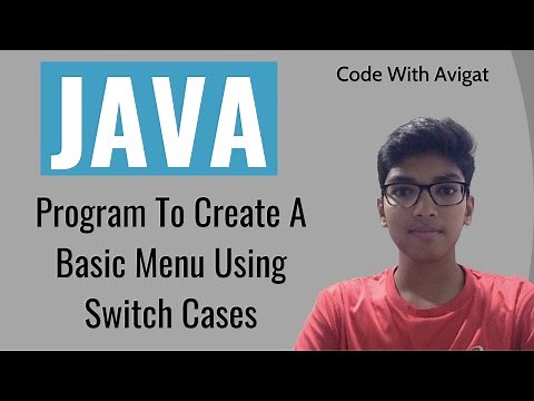 Program To Create A Basic Menu Using Switch Cases | Java Tutorial