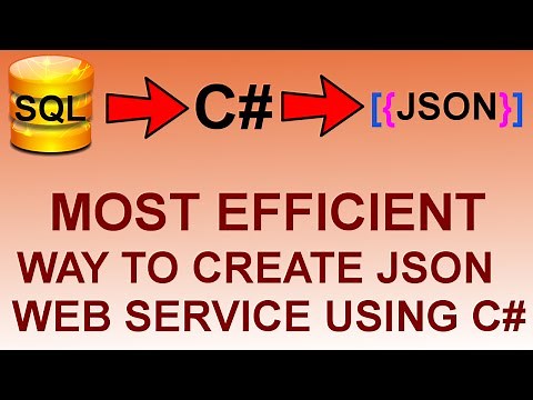 create json web service using c# rest services tutorial