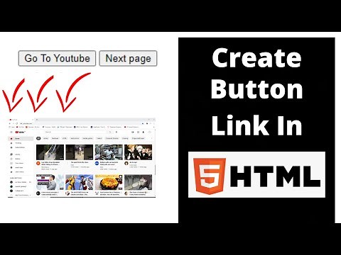 How To Make A Button Into A Link In Html | Html Button With Link