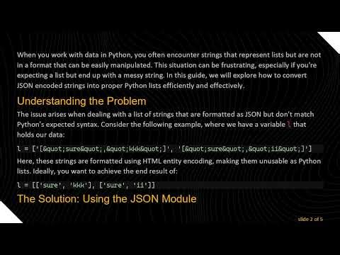 How to Properly Convert a String to a List in Python